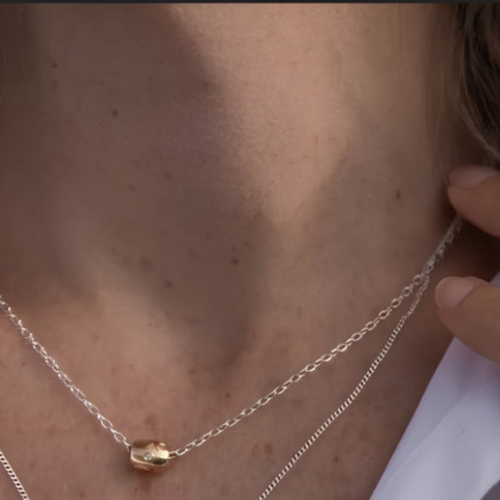 Enibas Silver & Gold Muinín Pendant
