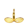 Dalton Gold-Tone Mechanical Skeleton Pocket Watch with Multi-Function Dial