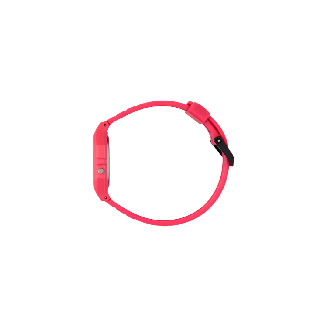 Casio F-91W Colour Collection – Pink Resin Case and Strap with Digital Display