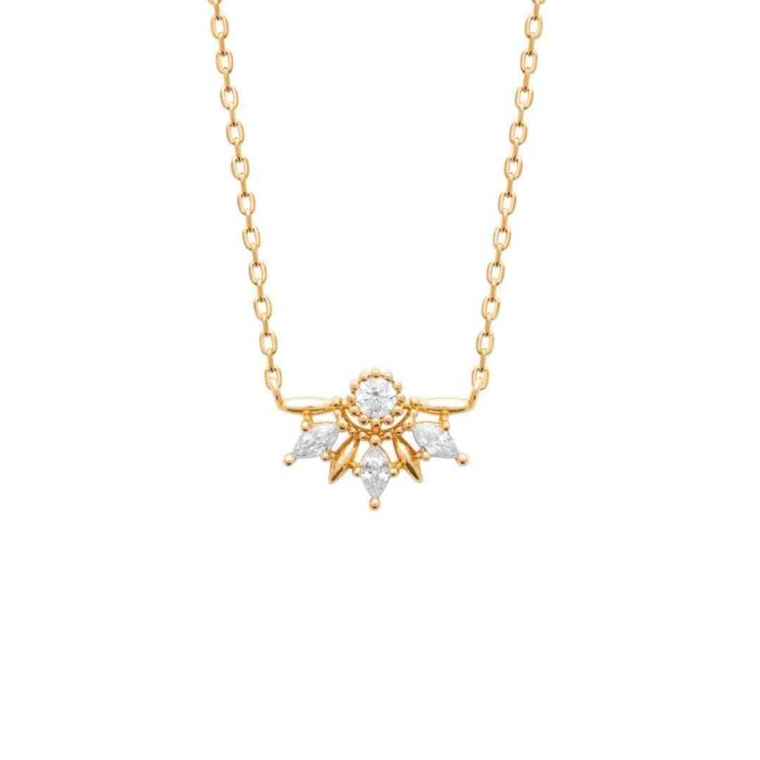 Burren “Golden Bloom Necklace” – Gold