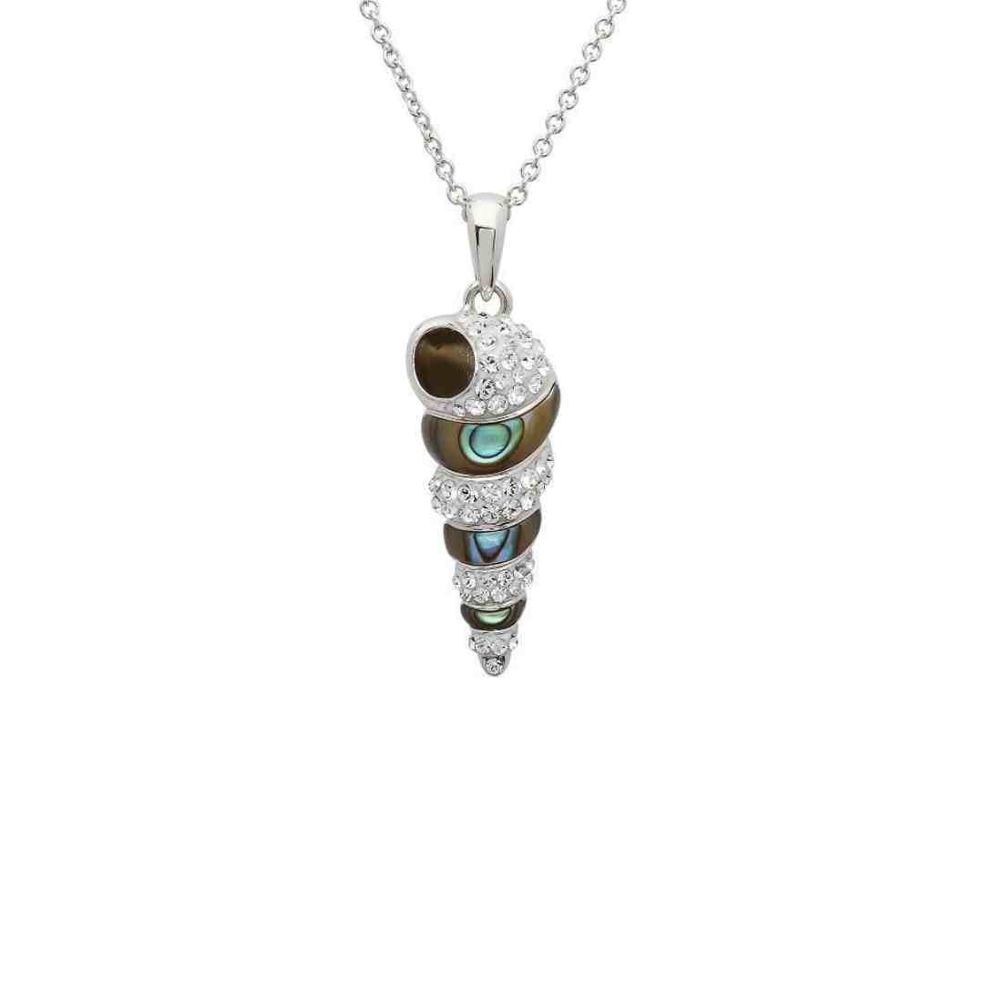 Spiral Shell Necklace – Sterling Silver