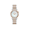 Bulova Crystal Turn Style Two Tone Bracelet & Mother of Pearl Dial