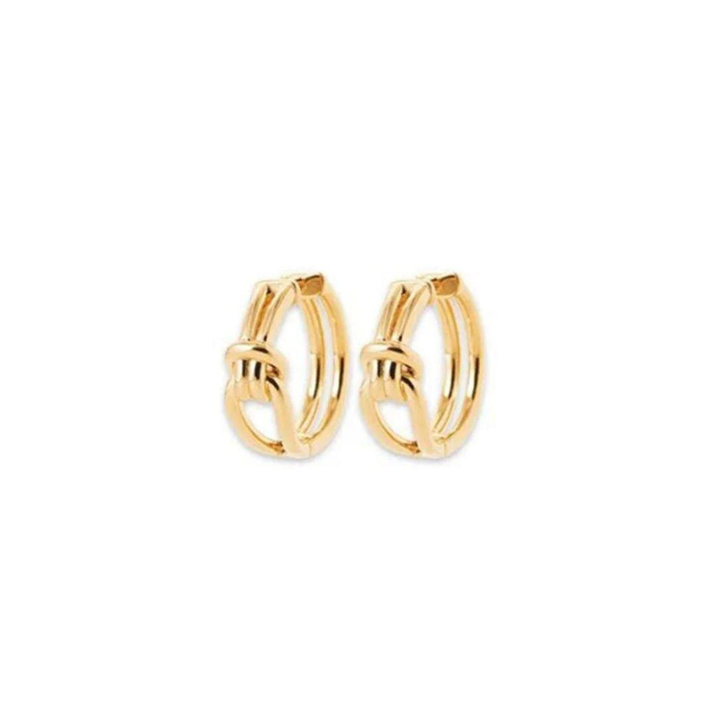 Burren “Tied Current Hoops” – Gold