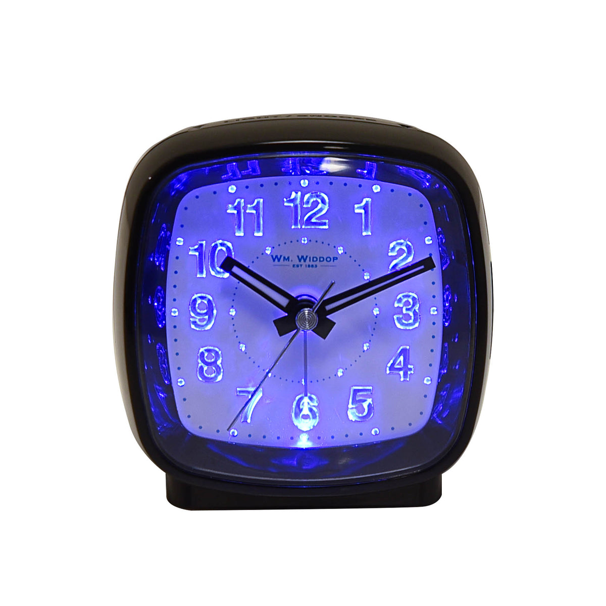 Hometime Cushion Shape Alarm Clock Sweep/Cres Black