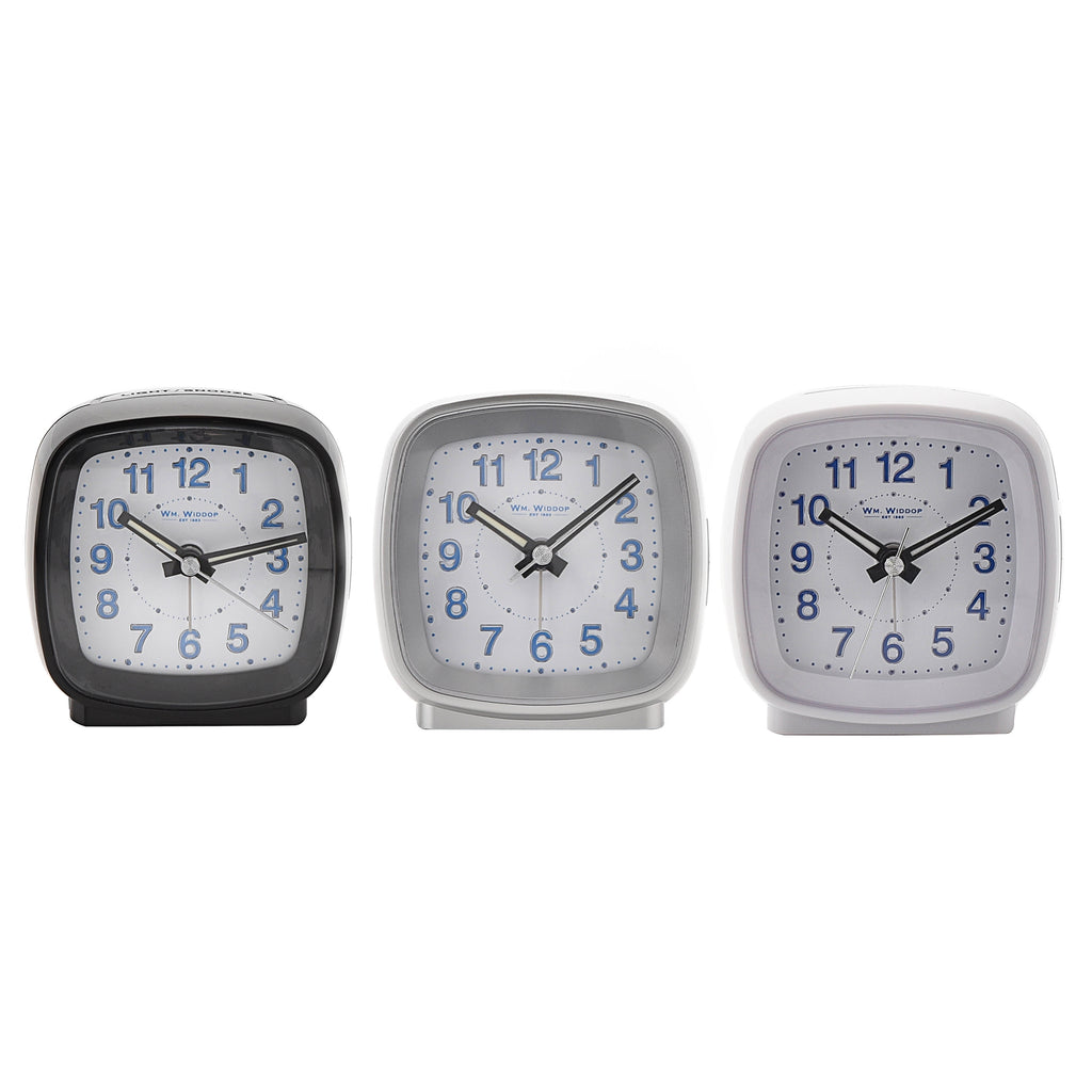 Hometime Cushion Shape Alarm Clock Sweep/Cres Black
