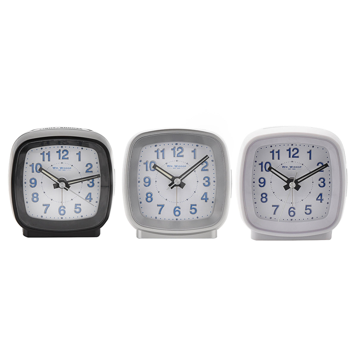 Hometime Cushion Shape Alarm Clock Sweep/Cres Black