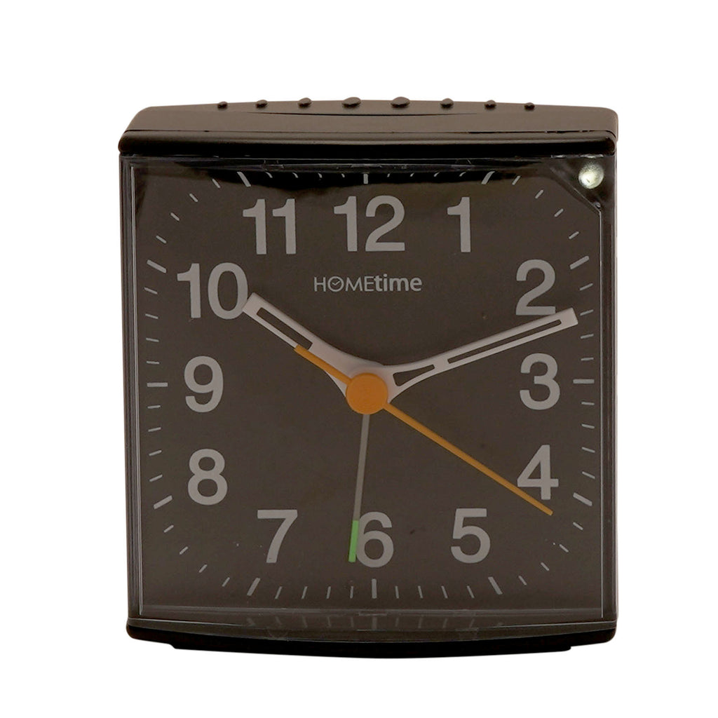 Hometime Alarm Clock Light Snooze Silent Sweep - Black