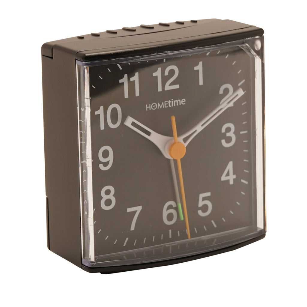 Hometime Alarm Clock Light Snooze Silent Sweep - Black