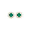 Burren "Madelyn Emerald Earrings" – Gold