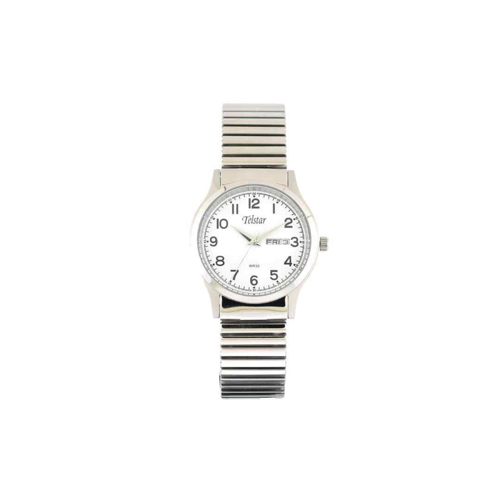 Telstar Gents Classic Silver Expanding Strap Watch