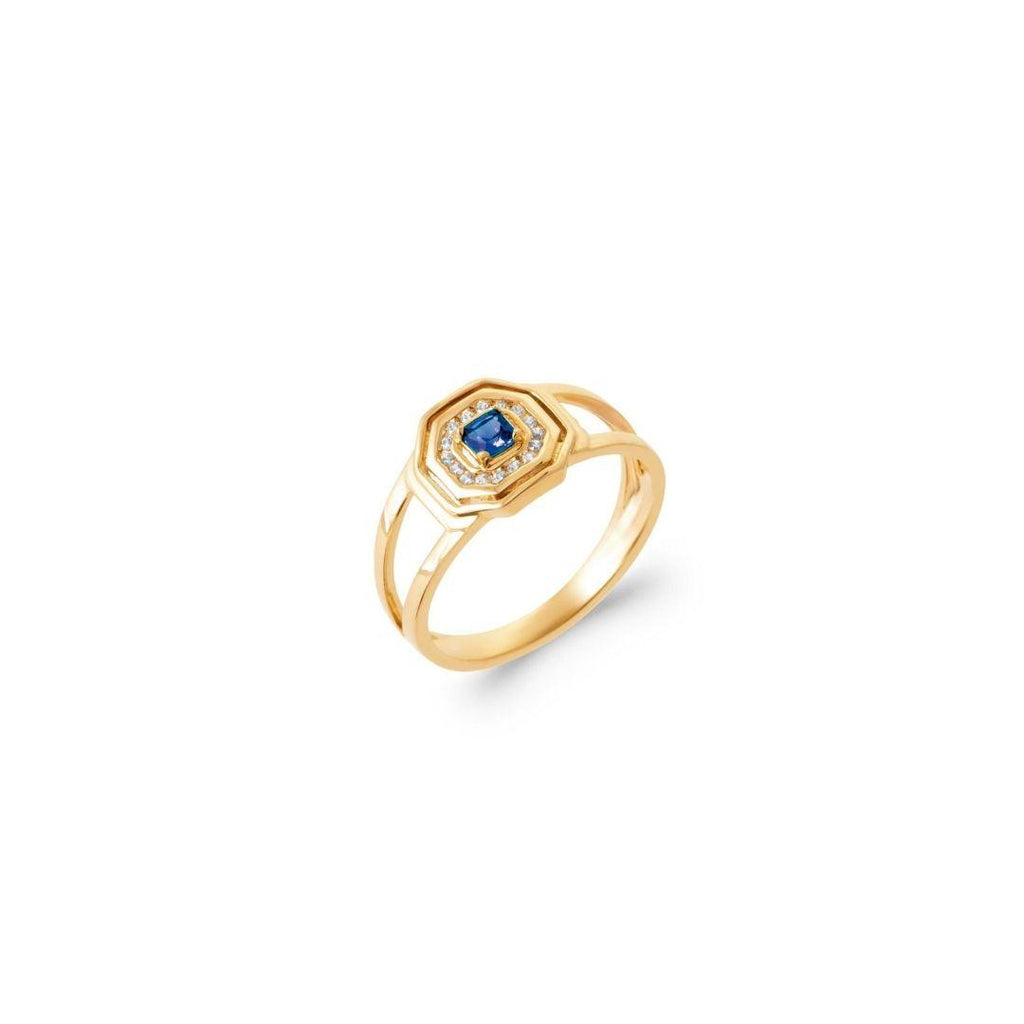 Burren “Blue Shield” Ring – Gold