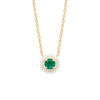 Burren "Emerald Madelyn Necklace" – Gold