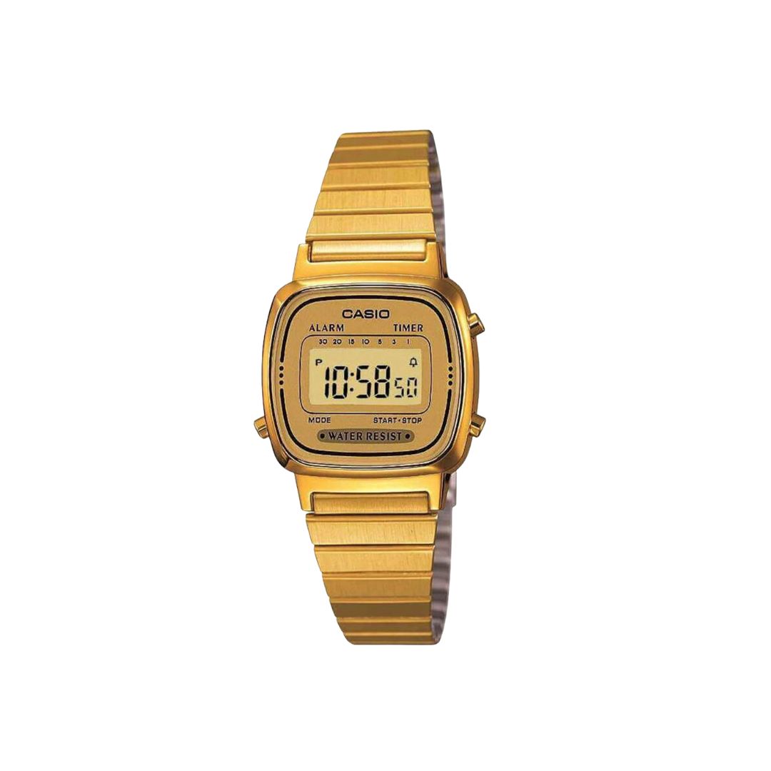 Casio Vintage – Gold-Tone Bracelet with Digital Display