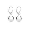 Silver Sphere Drop Earrings  – Sterling Sliver