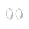 Contoured Hoop Earrings – Sterling Silver
