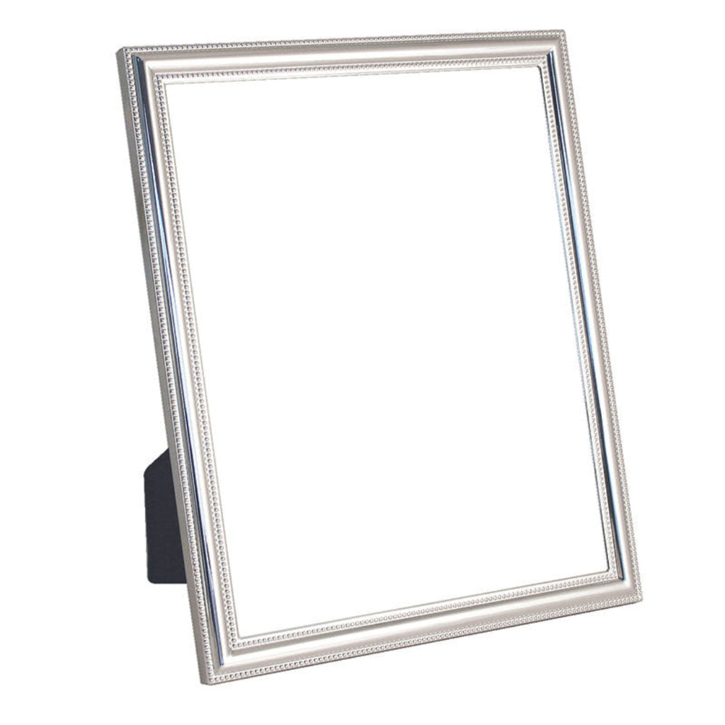 Tipperary Crystal Beaded Edge Silver Plated Frame — 4" x 6"
