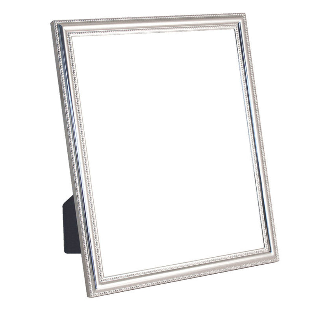 Tipperary Crystal Beaded Edge Silver Plated Frame — 4" x 6"