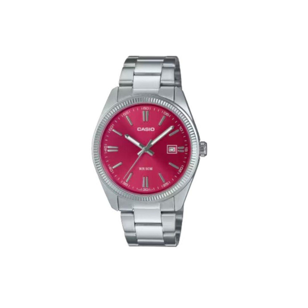 Casio Classic Analogue – Stainless Steel Case and Band with Coloured Dial