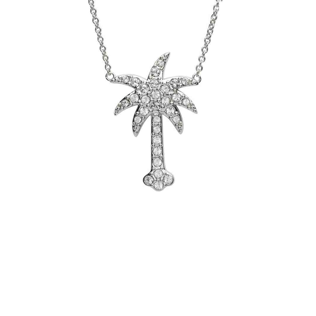 Palm Tree Necklace - Sterling Silver