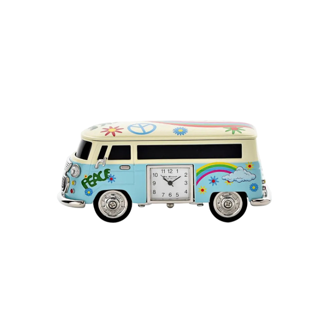 Widopp Retro Hippie Van‑Style Desk Clock