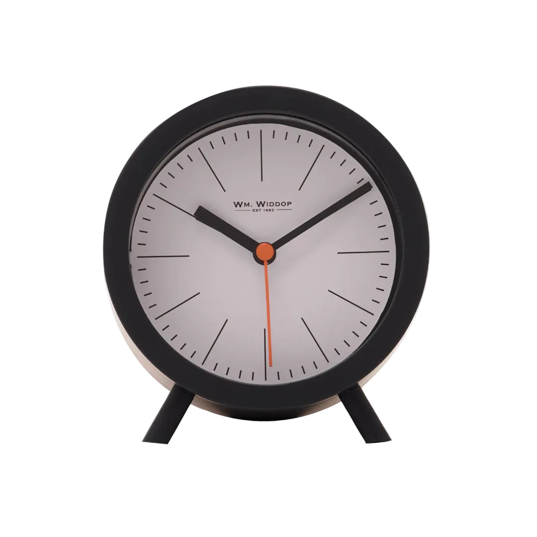 Widopp Round Black Alarm Clock