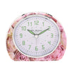 Quartz Alarm Clock - Pink Rose Design L/S/C