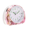 Quartz Alarm Clock - Pink Rose Design L/S/C