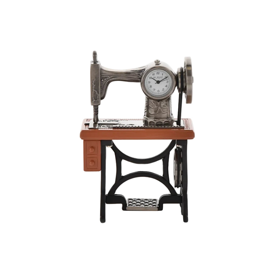 Widopp Sewing Machine‑Style Desk Clock