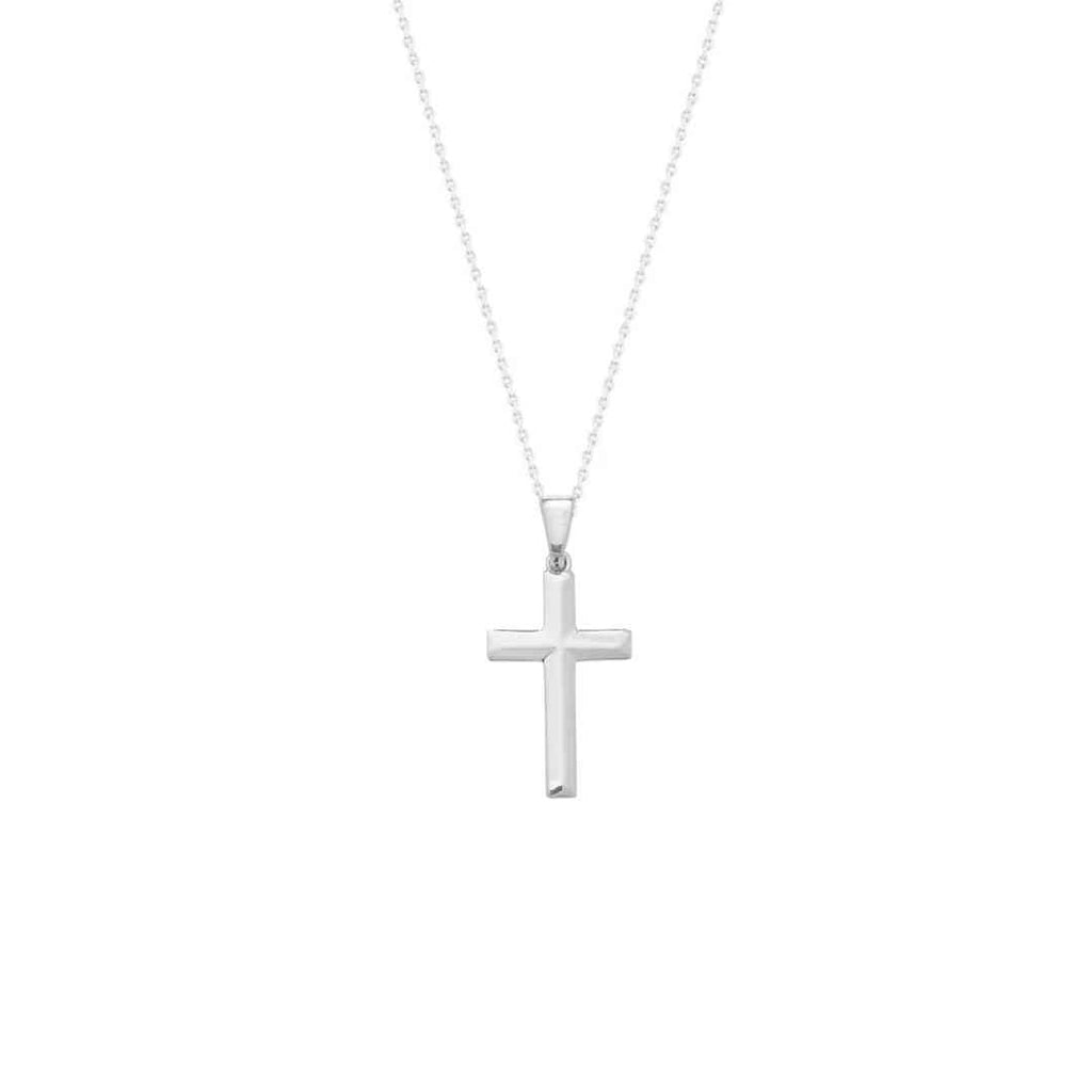 Polished Sterling Silver Cross Pendant