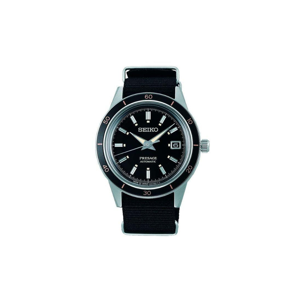 Seiko Presage Automatic – Black Dial Nylon Strap