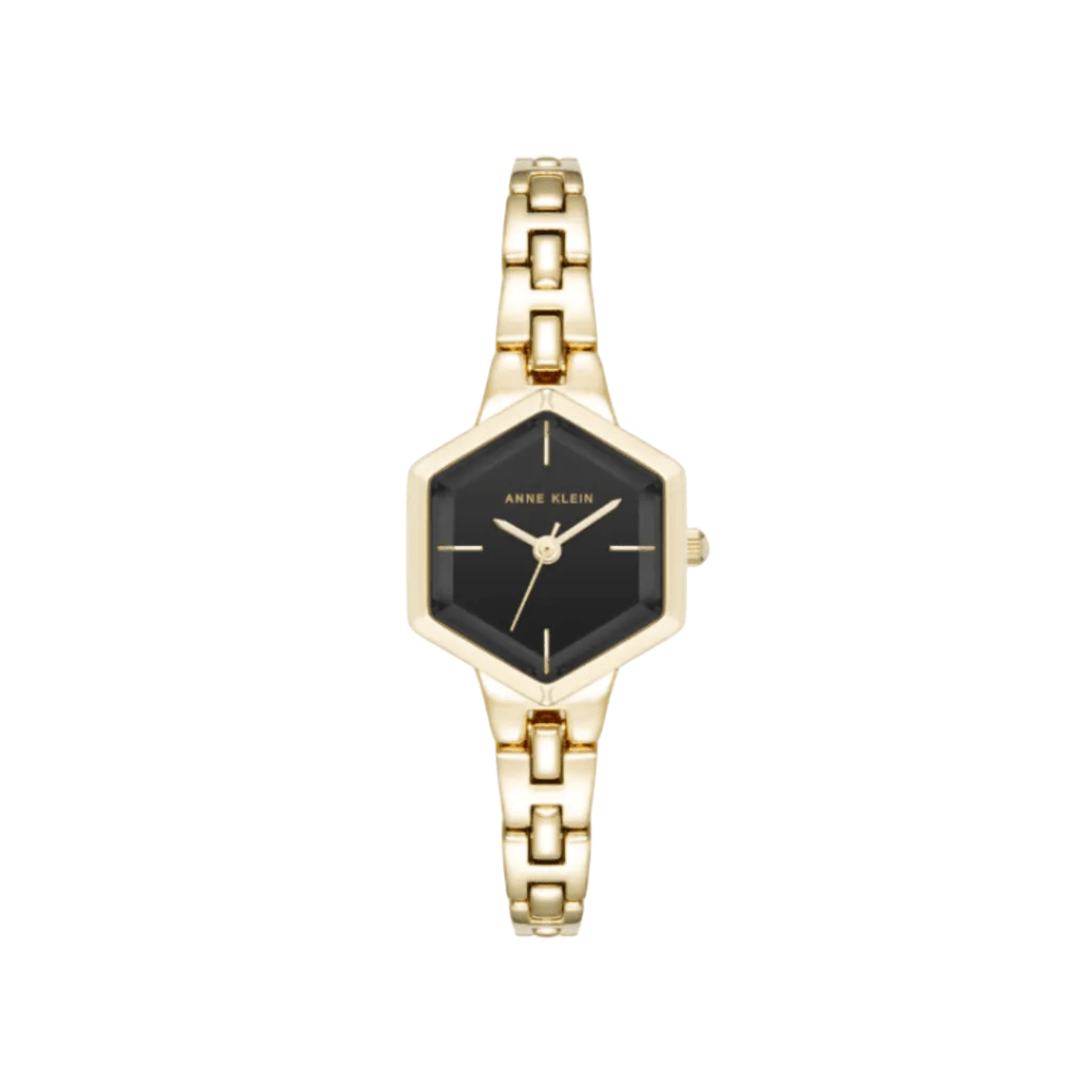 Anne Klein Gold Tone Hexagon Watch