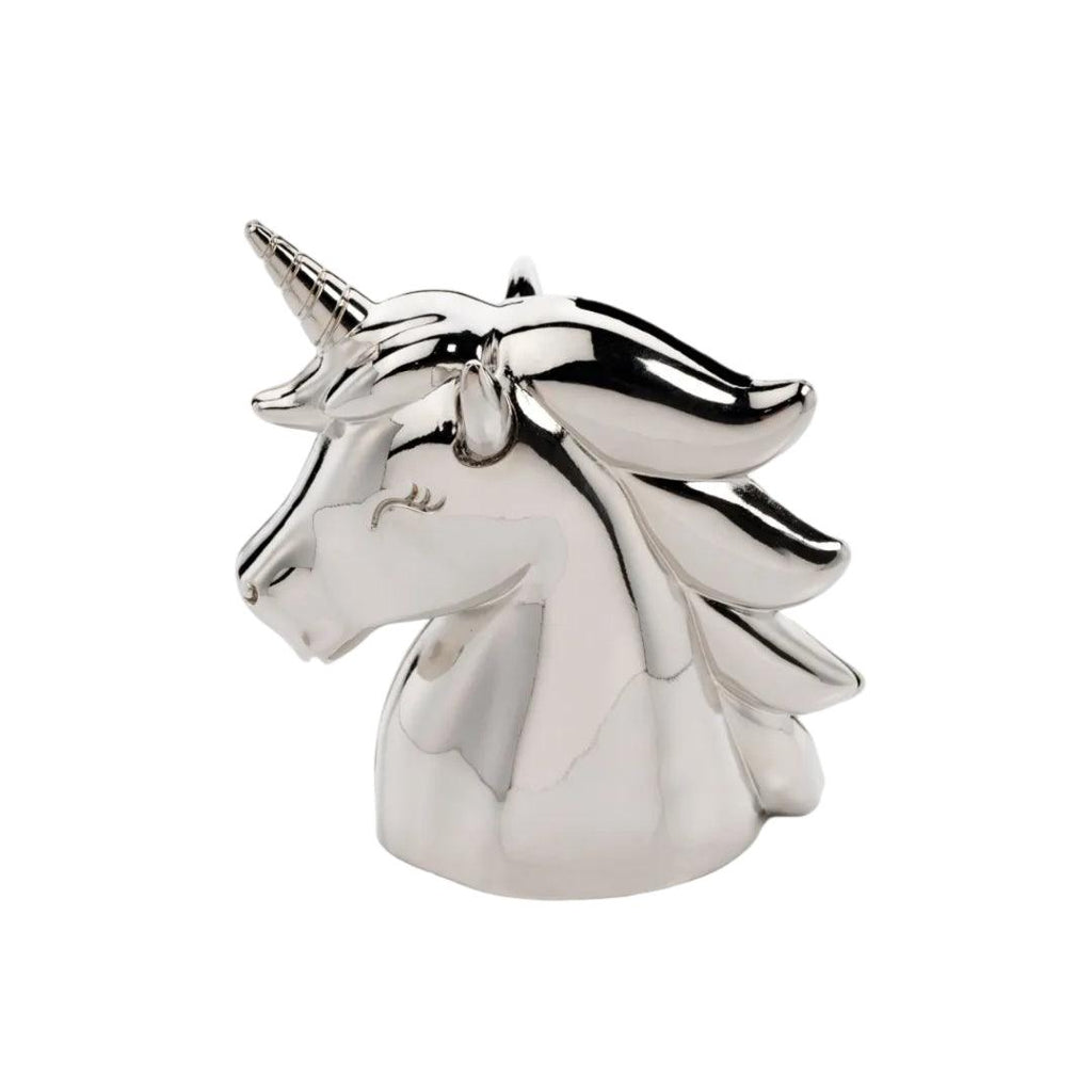 Silver Plated Unicorn Money Box