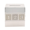 Silver Plated Baby Block Money Box