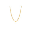 Gold Burren Anchor Chain Necklace on white background 