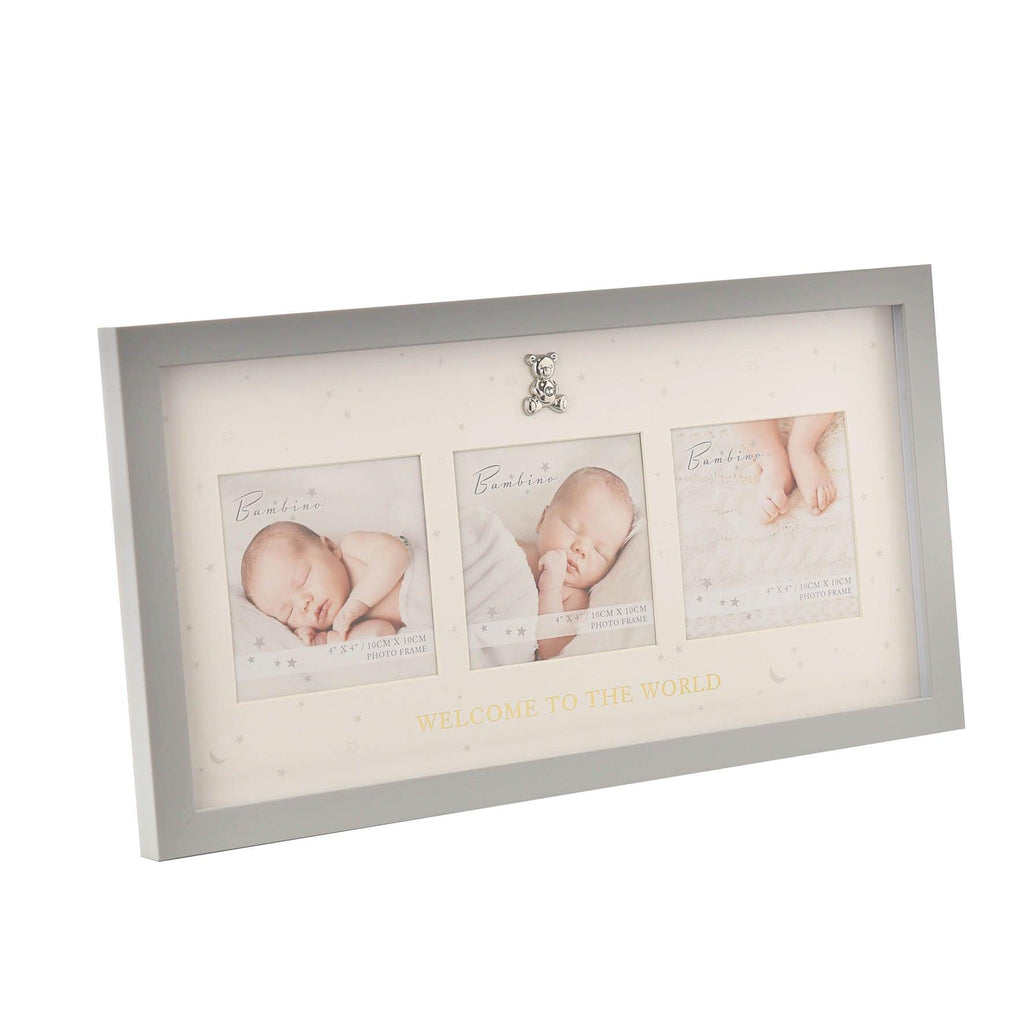 Baby Triple Photo Frame – Welcome to the World