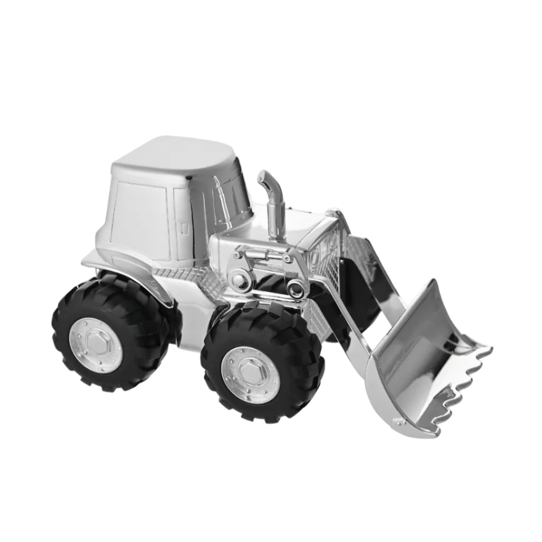 Silver Plated Tractor Money Box