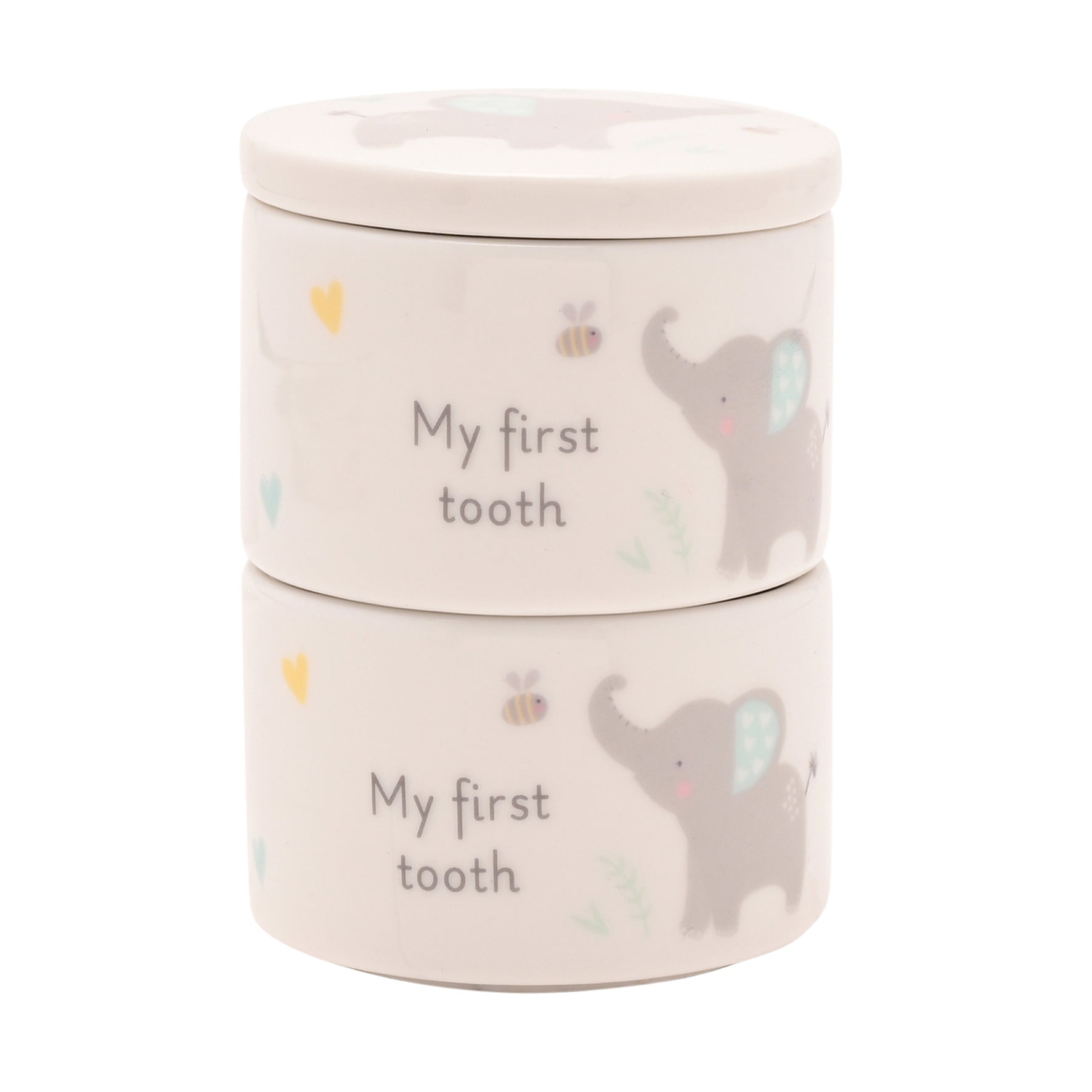 Baby Tooth & Curl Keepsake Pot Set