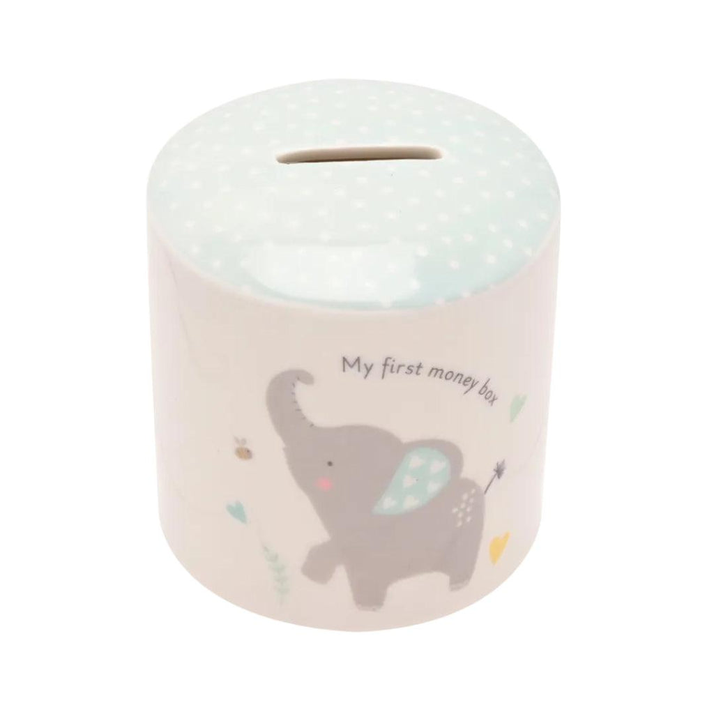 Baby Boy Elephant Money Box