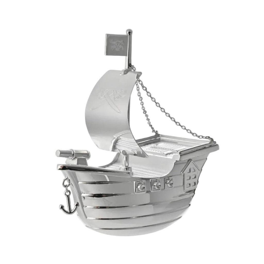 Silver Plated Sailing Boat Money Box