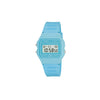 Casio F-91W Colour Collection – Blue Resin Case and Strap with Digital Display