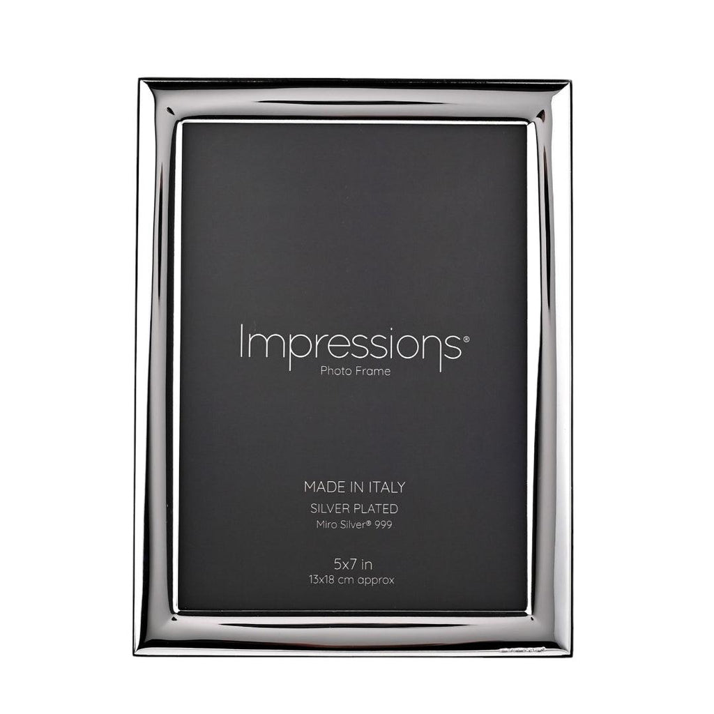 Impressions Photo Frame 5" x 7" - Silver Plated