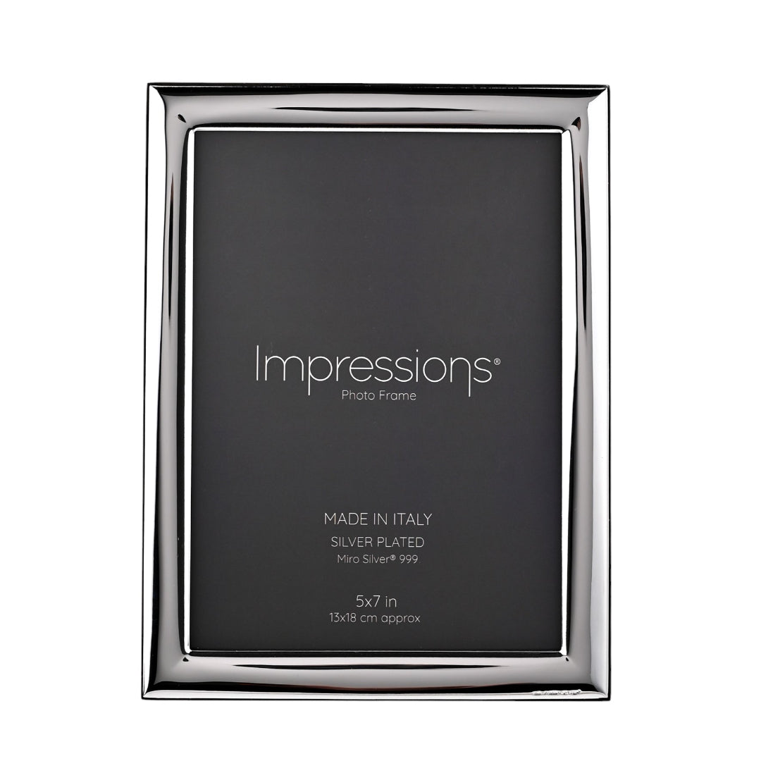 Impressions Photo Frame 5" x 7" - Silver Plated