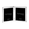 Impressions Double Photo Frame 6" x 8" - Silver Plated