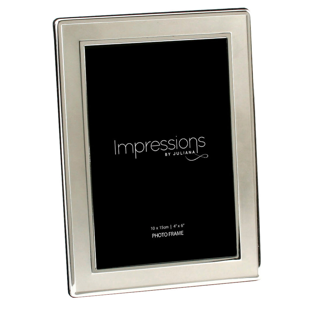 Impressions Photo Frame 4" x 6" - Silver Plated