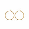  Gold Burren "Jaylin" Hoop Earrings L side on white background