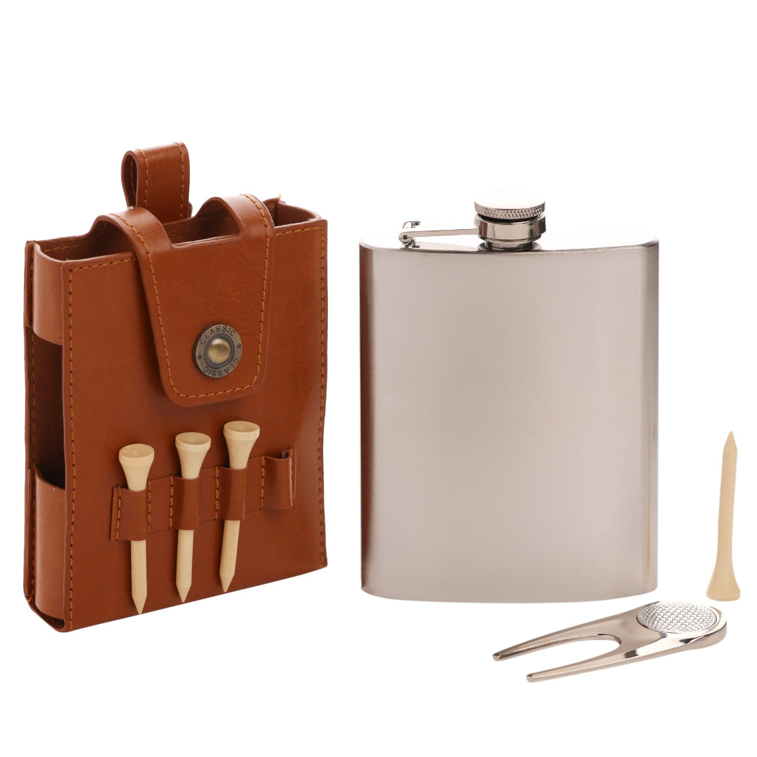 Harvey Makin Hip Flask & Accessories Set