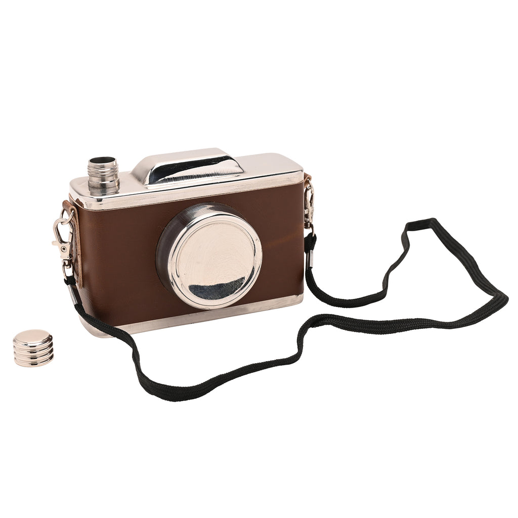 Classic Hip Flask 11oz - Camera