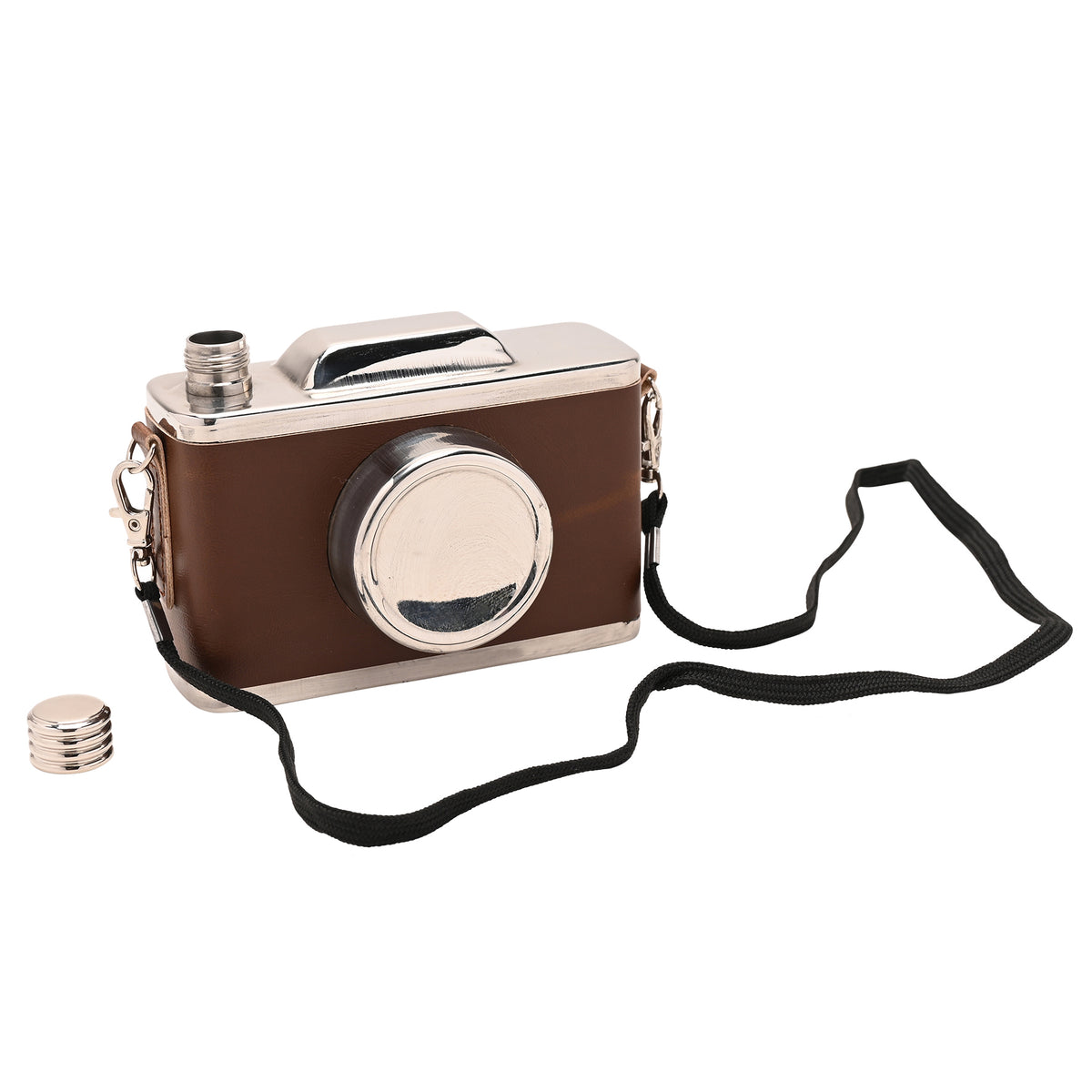 Classic Hip Flask 11oz - Camera