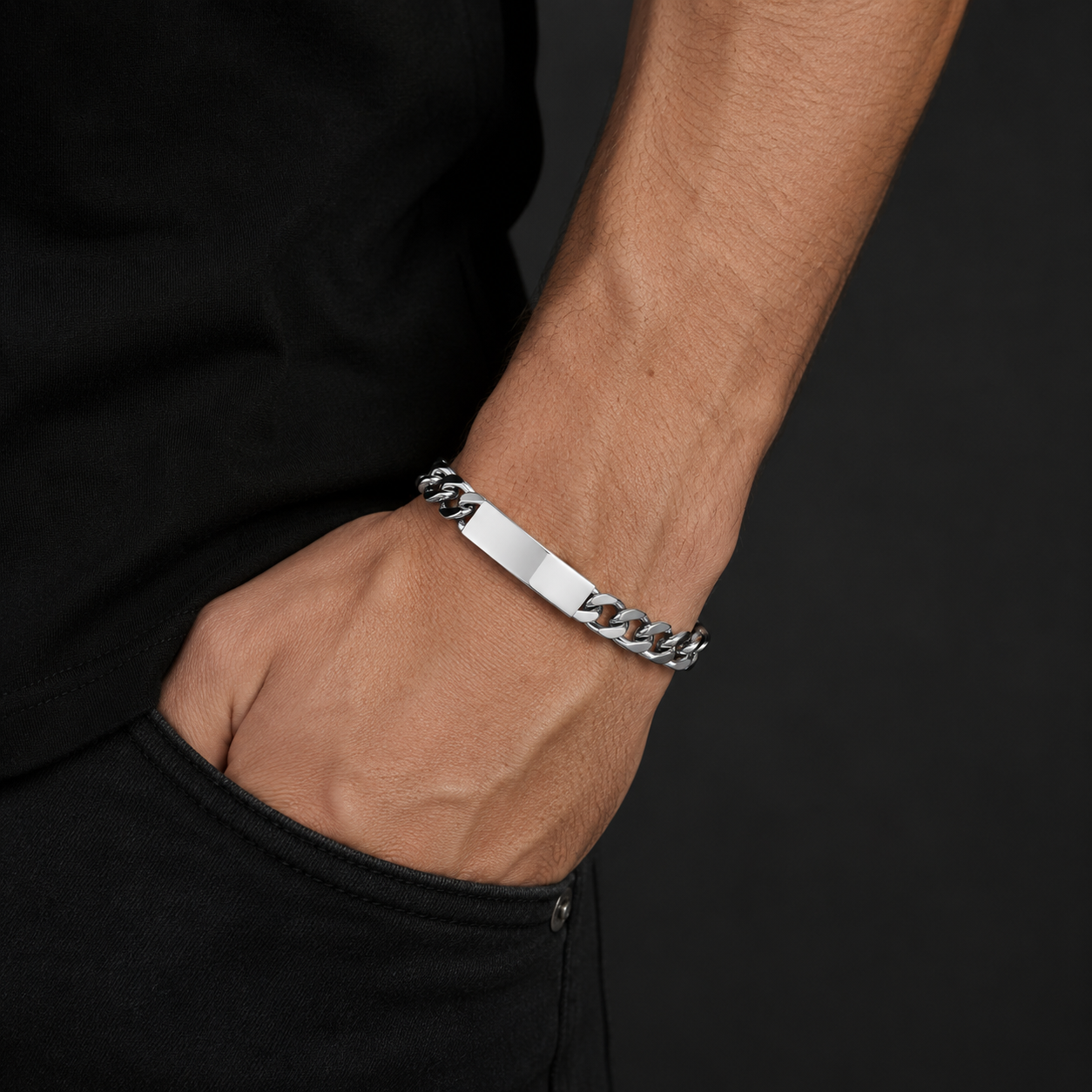 Lotus Men’s ID Bracelet