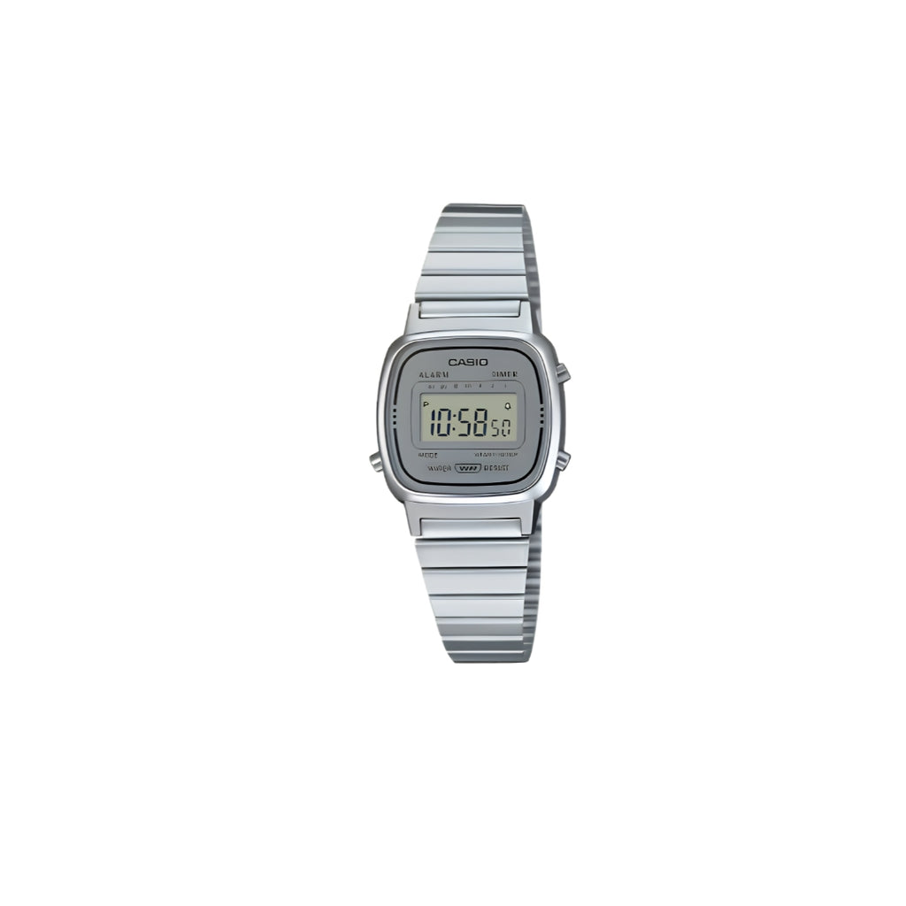 Casio Vintage Digital – Stainless Steel Bracelet with Retro Digital Display